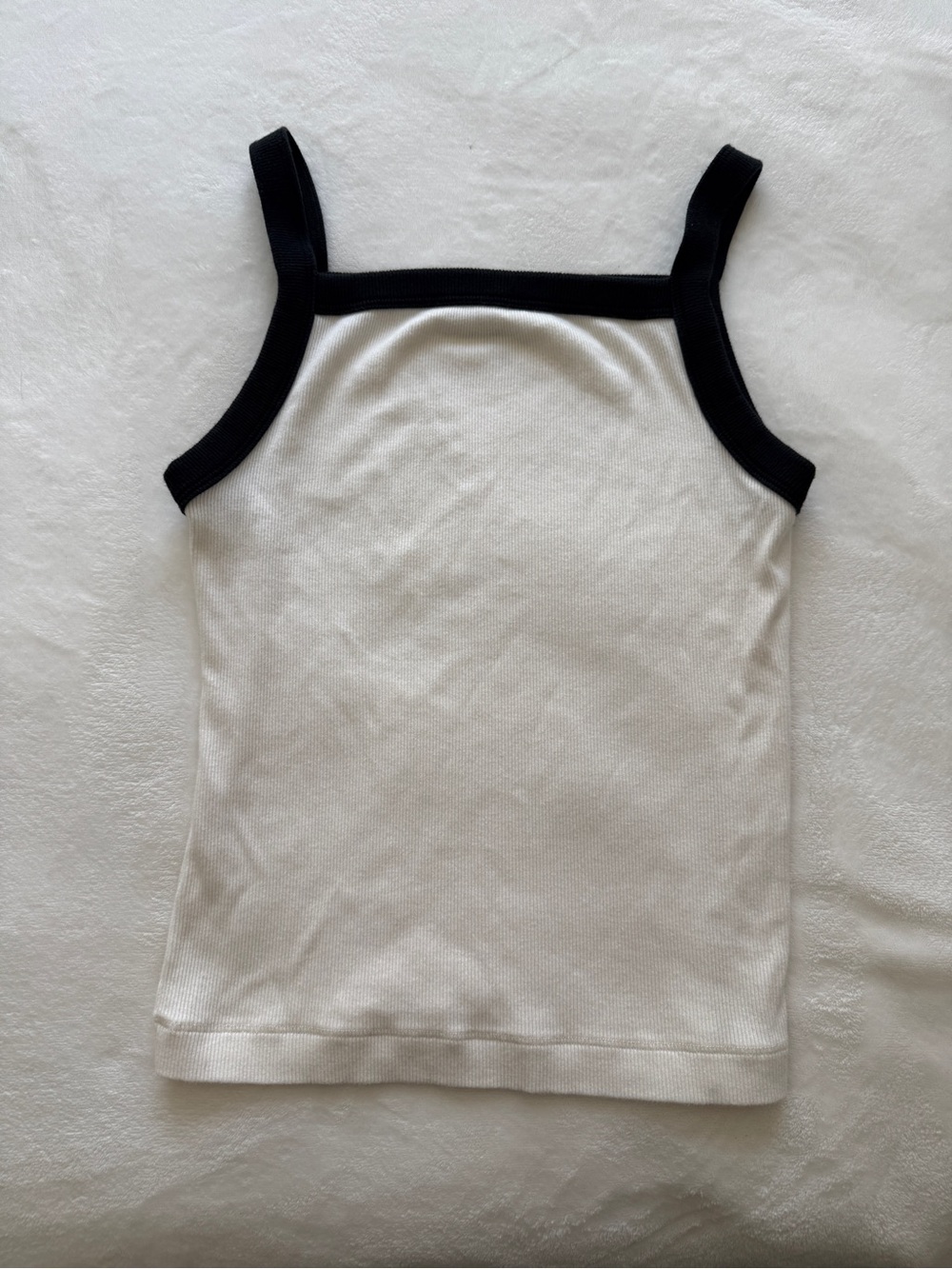 Abercrombie Basic Black/White Contrast Tank